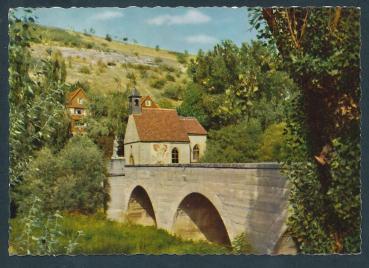 Wolfgangbrücke mit Wolfgangkapelle in Bad Mergentheim